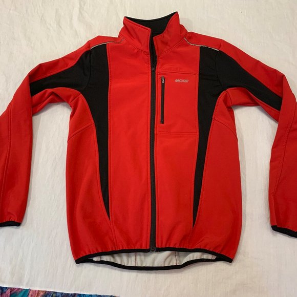 🪴 ARSUXEO MENS BYCYCLE CYCLING SOFTSHELL JACKET S 🪴